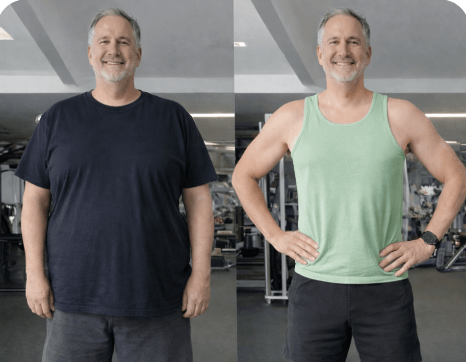 Michael weight loss results after semaglutide treatmen